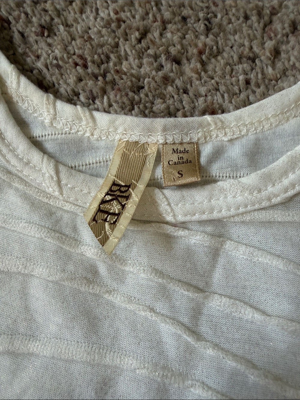 BKE Cream Ribbed Tank Top - Picture 2 of 8